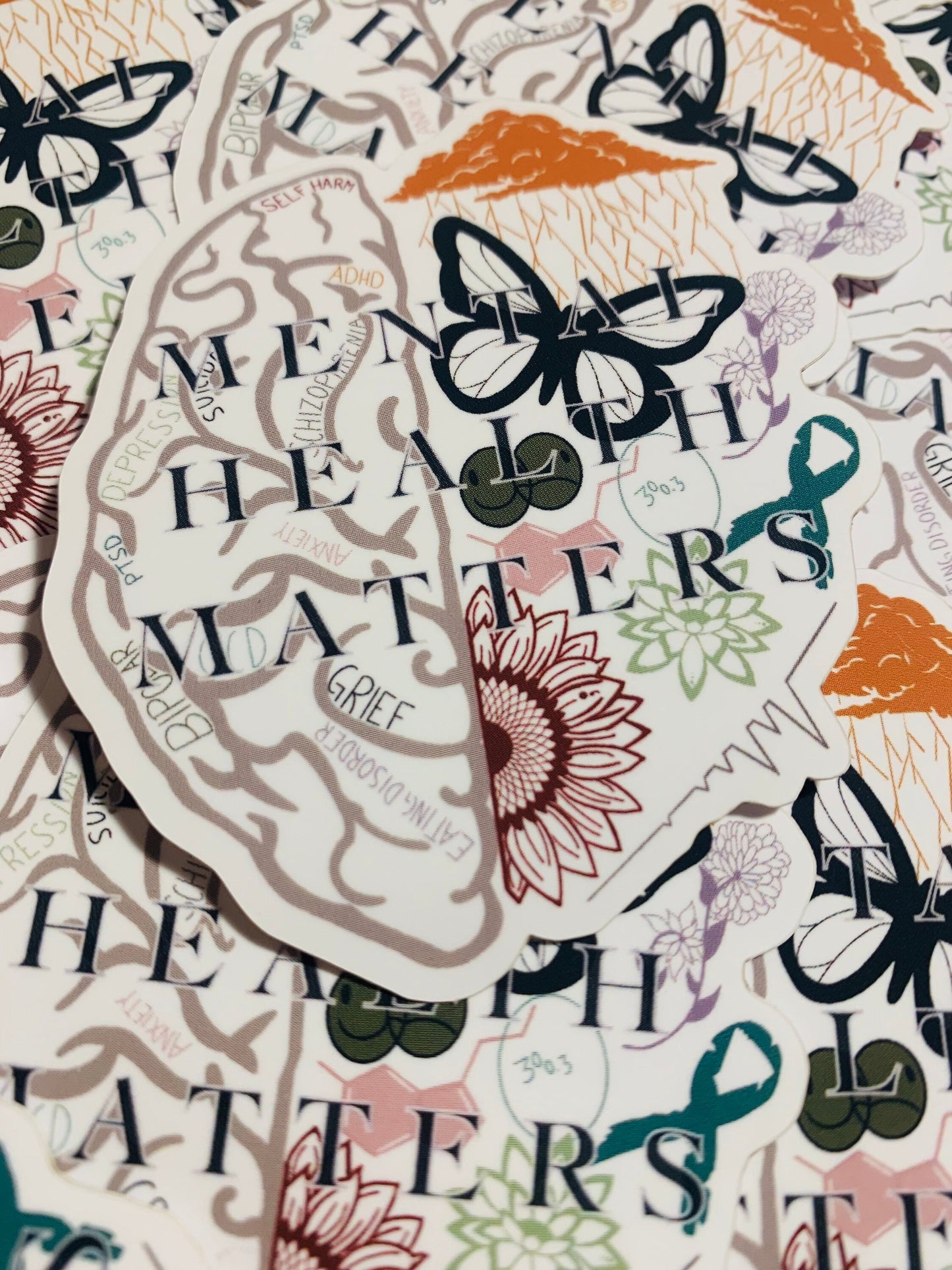 Mental health stickers
